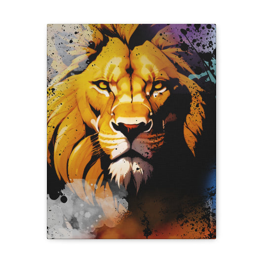 Drip Lion Swag Motif - Canvas