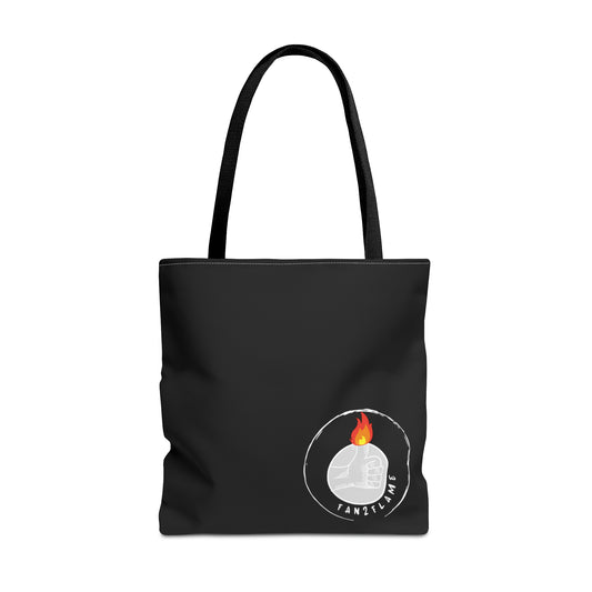 Fan2Flame Black - Tote Bag (AOP)