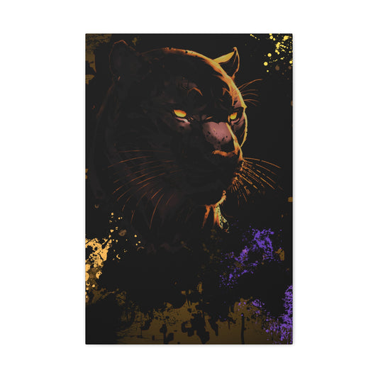 Drip Panther Stealth Motif - Canvas