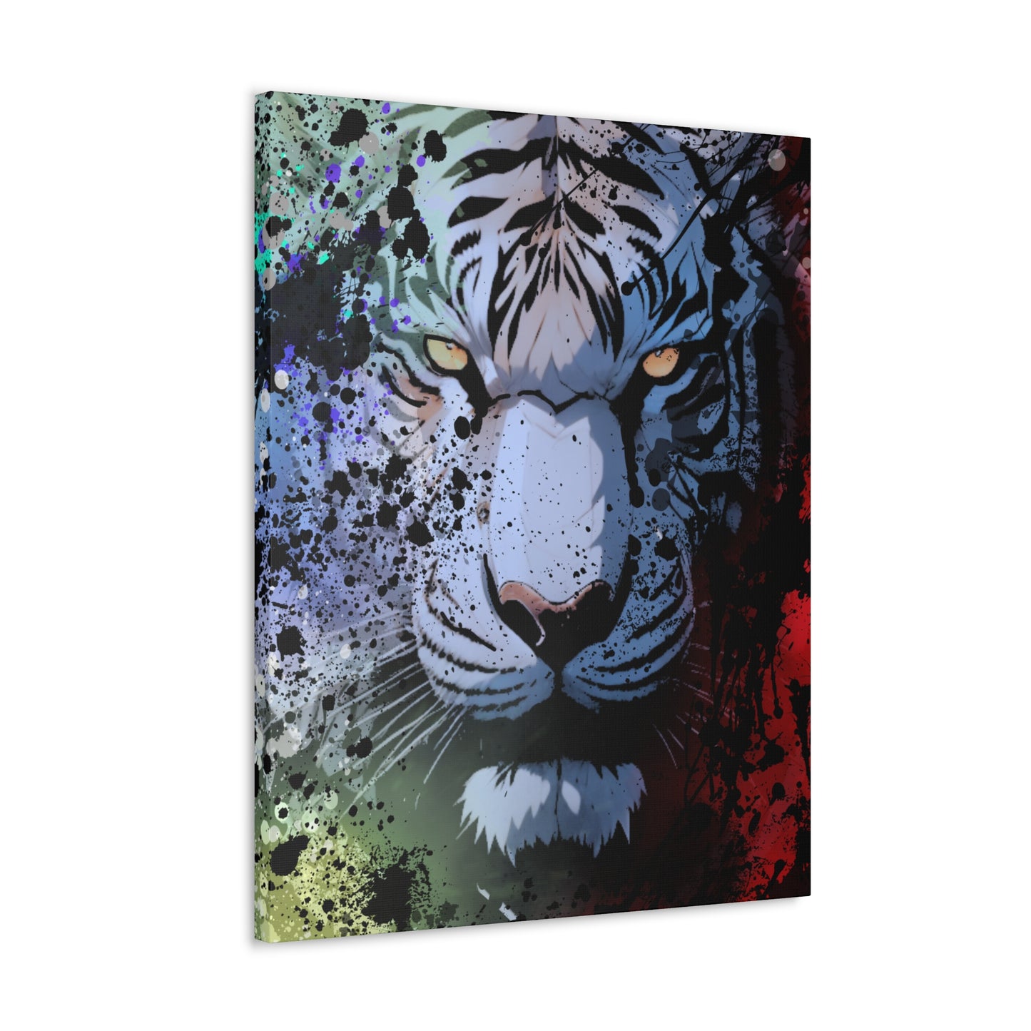 Drip Tiger Breath Motif - Canvas