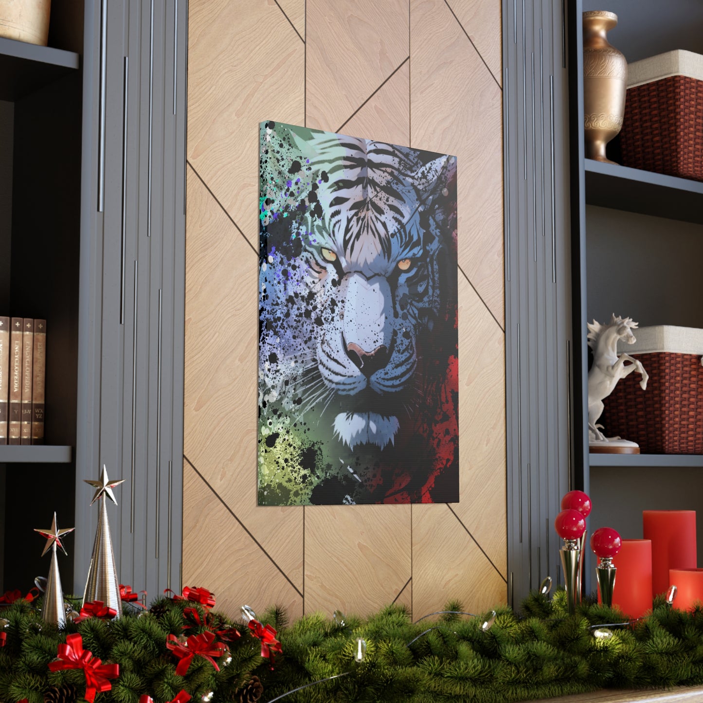 Drip Tiger Breath Motif - Canvas