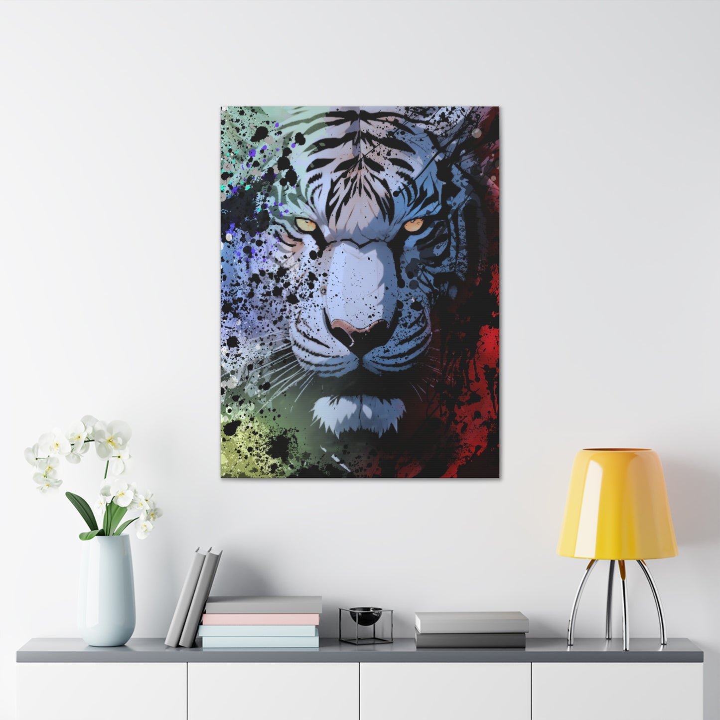 Drip Tiger Breath Motif - Canvas