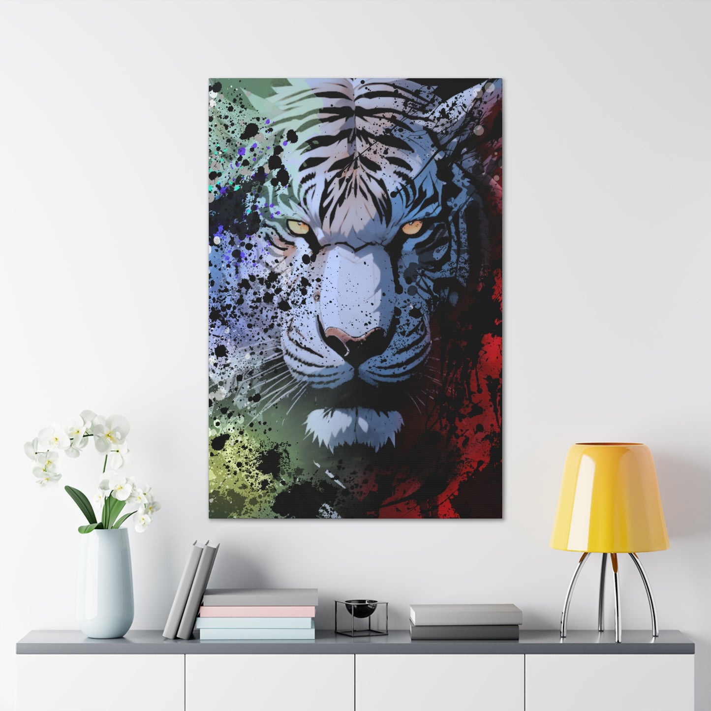 Drip Tiger Breath Motif - Canvas