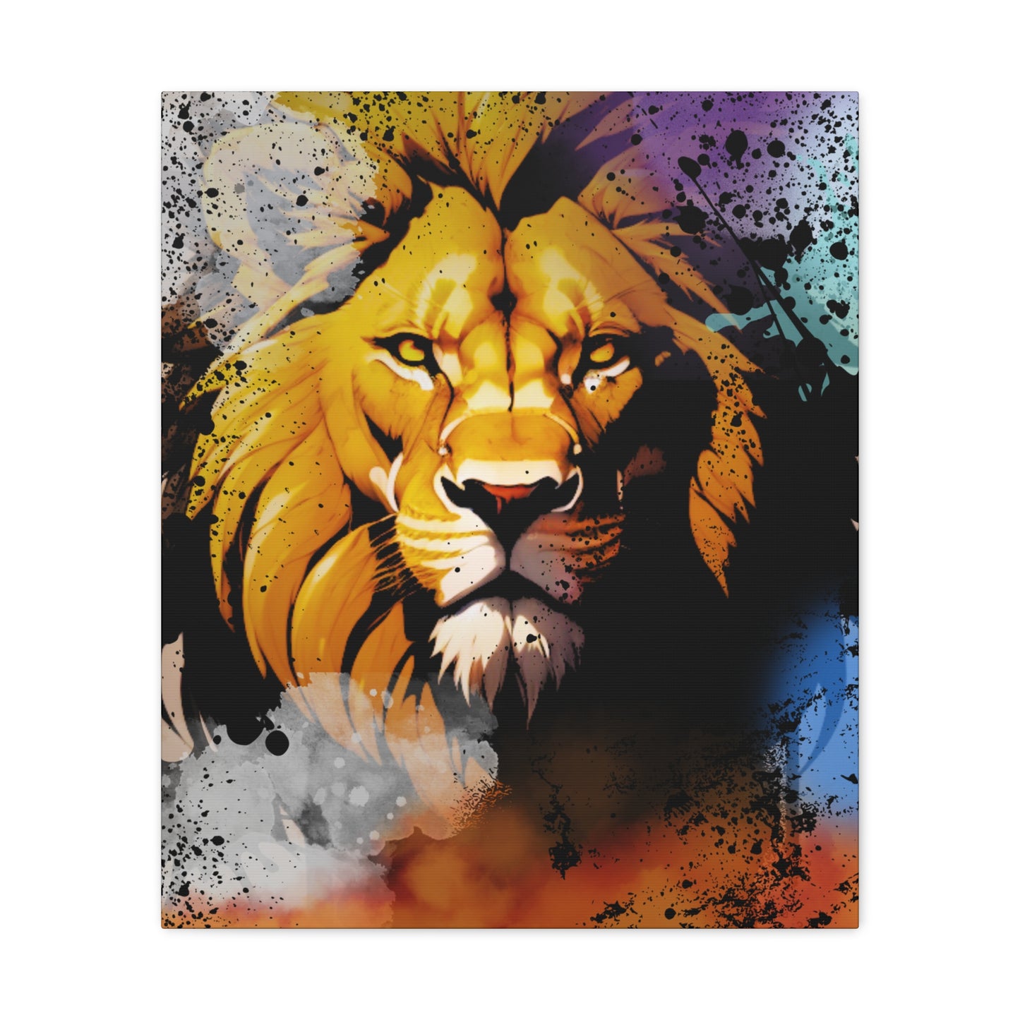 Drip Lion Swag Motif - Canvas