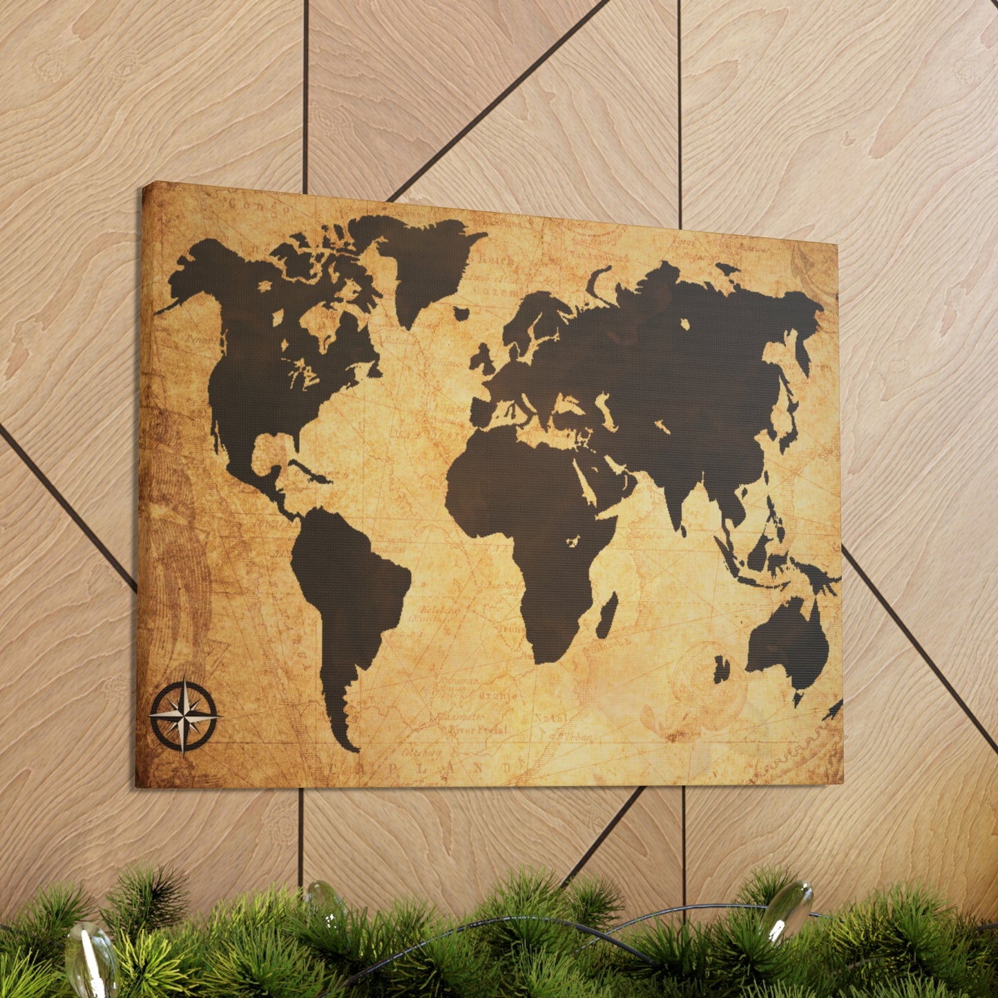 World Map  Espresso Coffee Course - Canvas