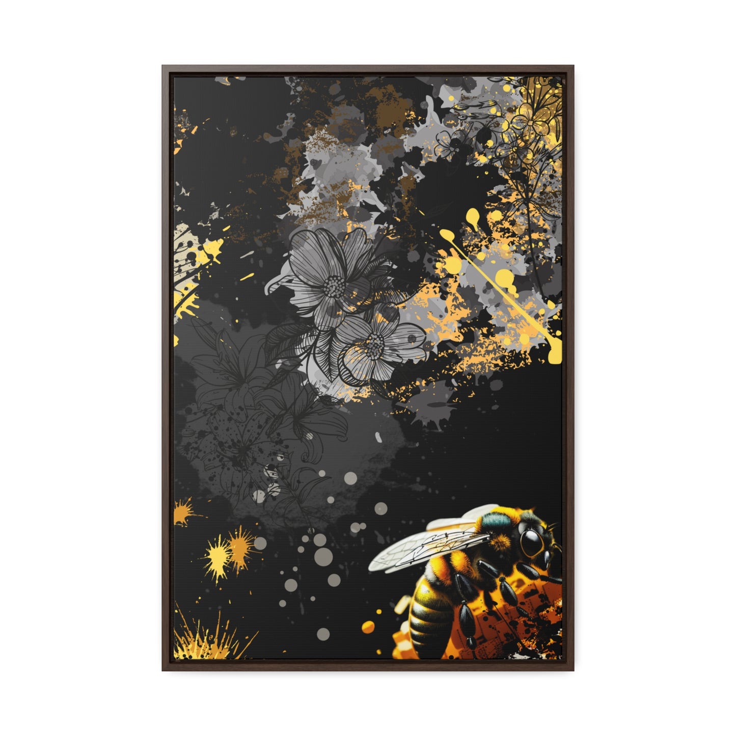 Bee Workin - Canvas With Frame