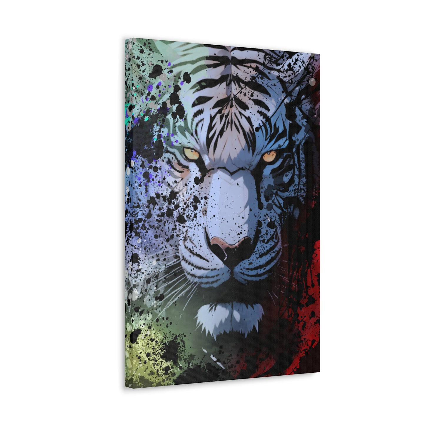 Drip Tiger Breath Motif - Canvas