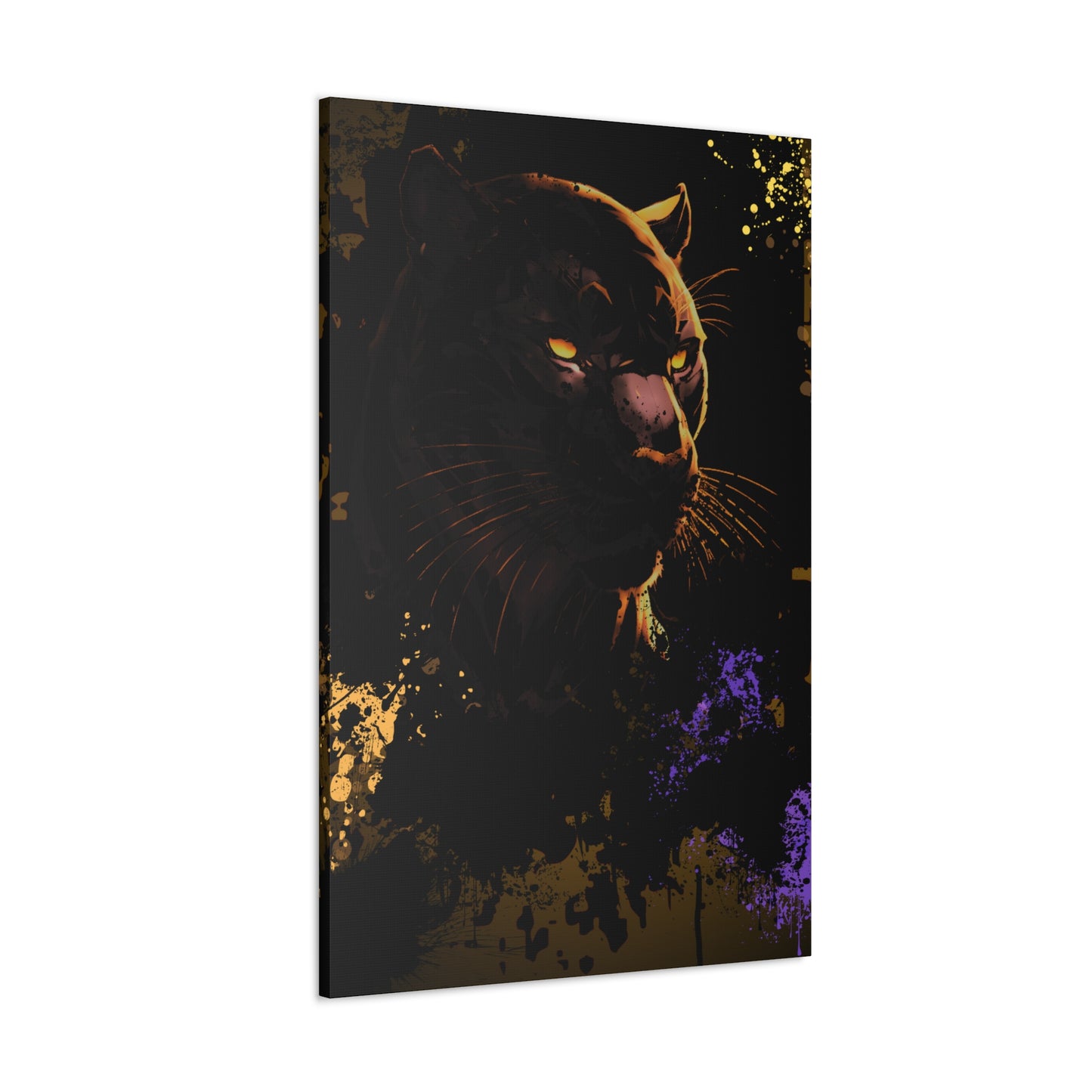 Drip Panther Stealth Motif - Canvas