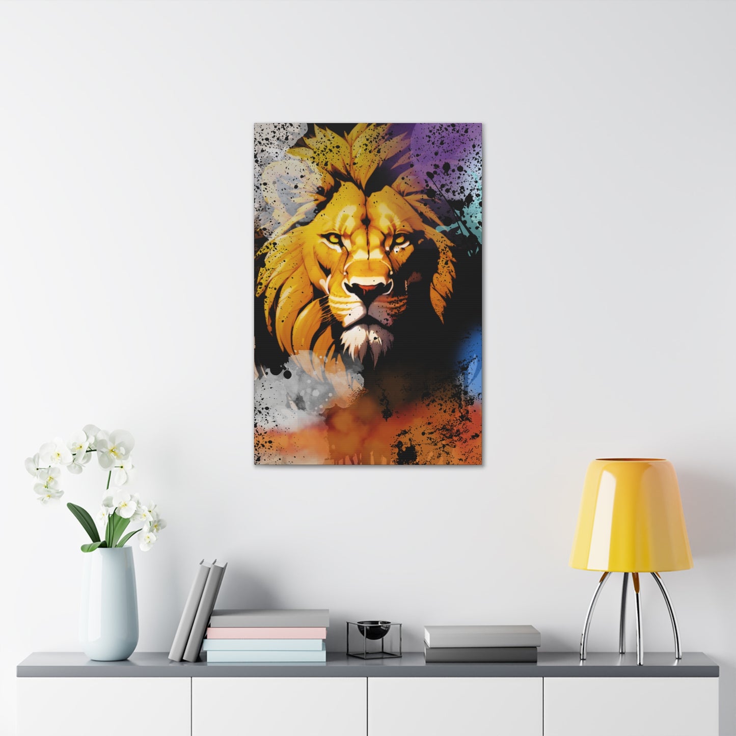 Drip Lion Swag Motif - Canvas