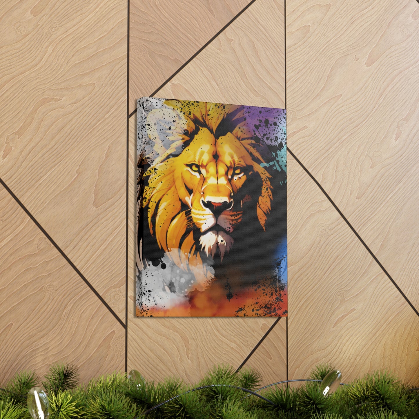 Drip Lion Swag Motif - Canvas