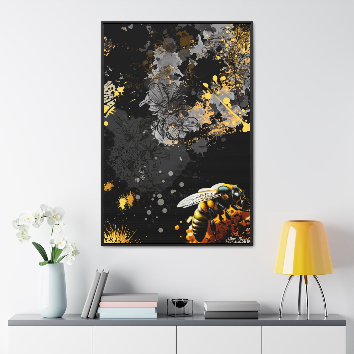 Bee Workin - Canvas With Frame