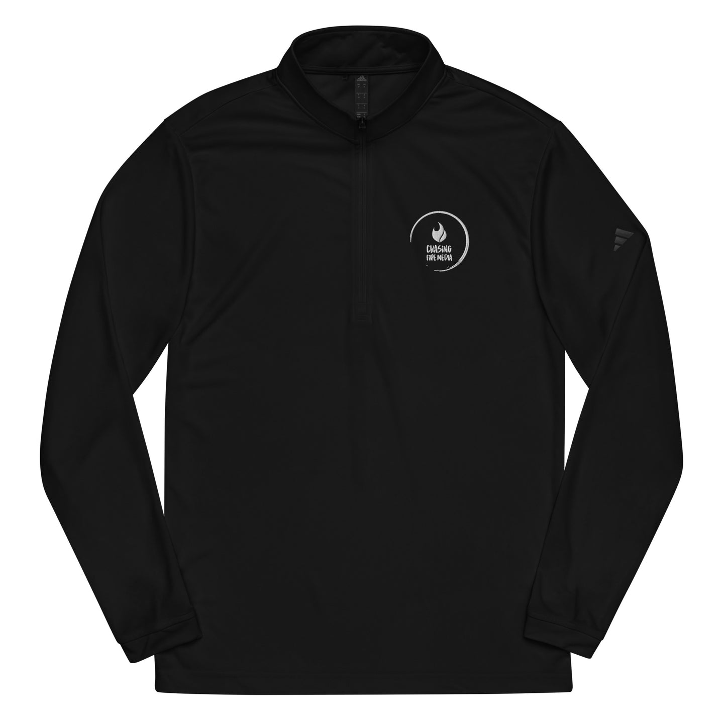 Chasing Fire Blk - Quarter zip pullover