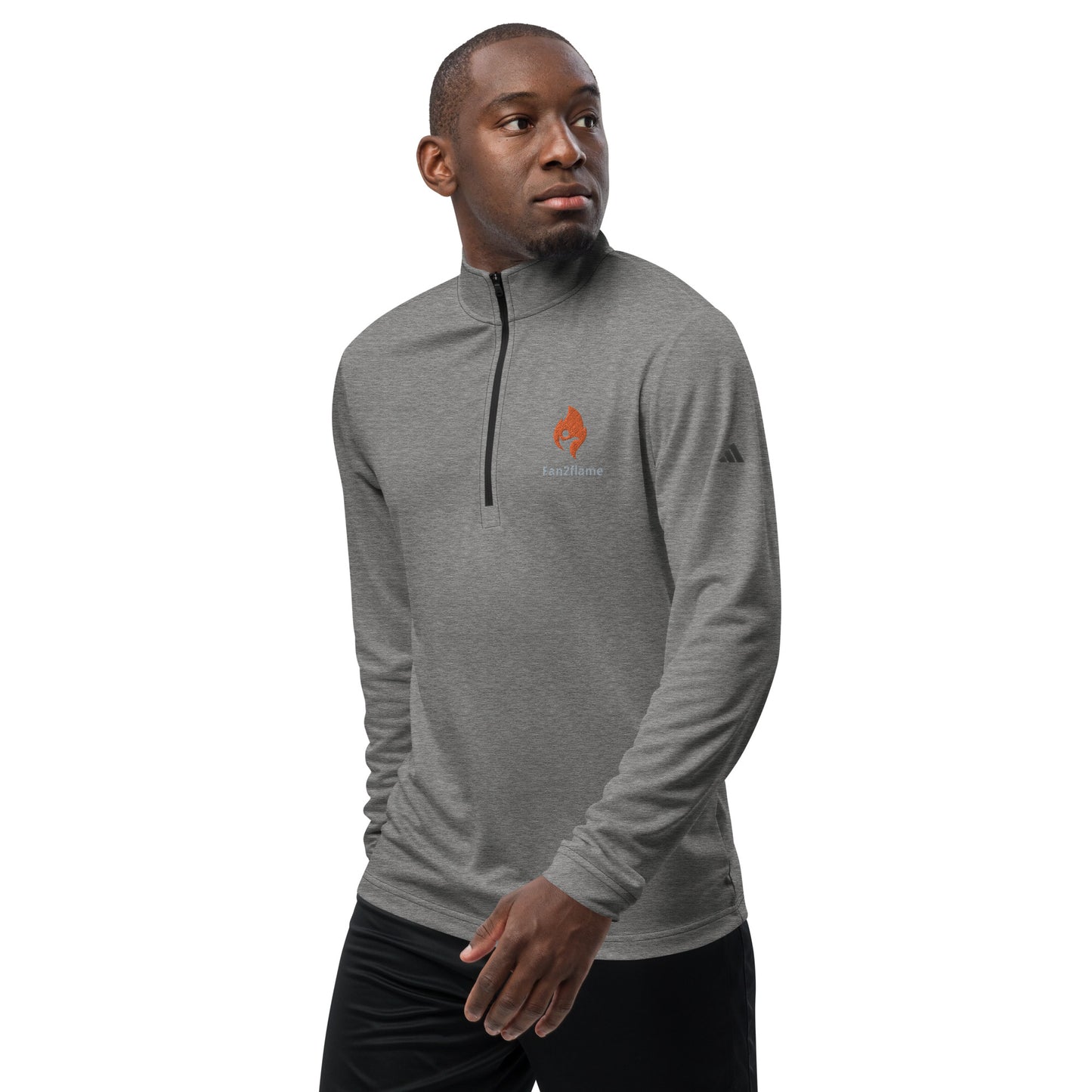 Fan2Flame Active Flame embroidered Quarter zip pullover