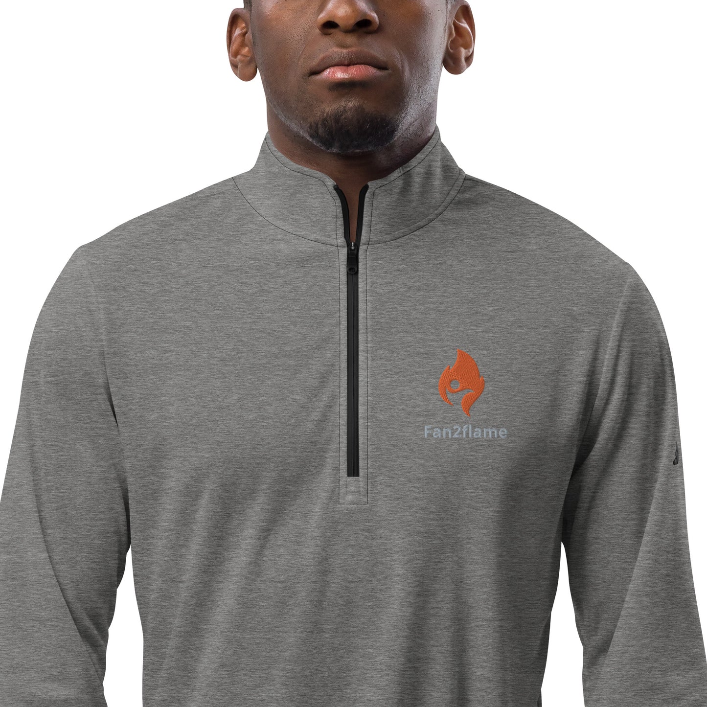 Fan2Flame Active Flame embroidered Quarter zip pullover