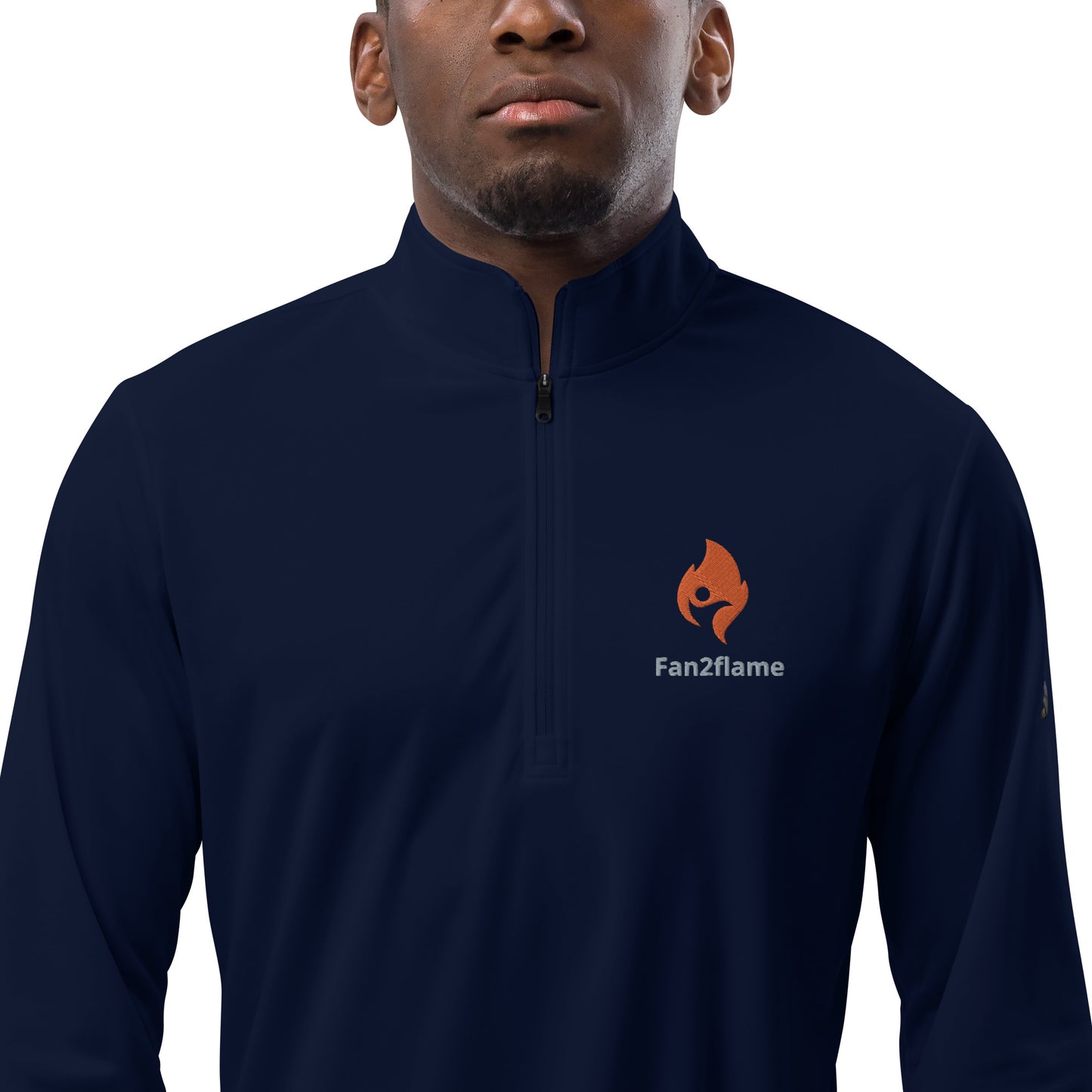 Fan2Flame Active Flame embroidered Quarter zip pullover