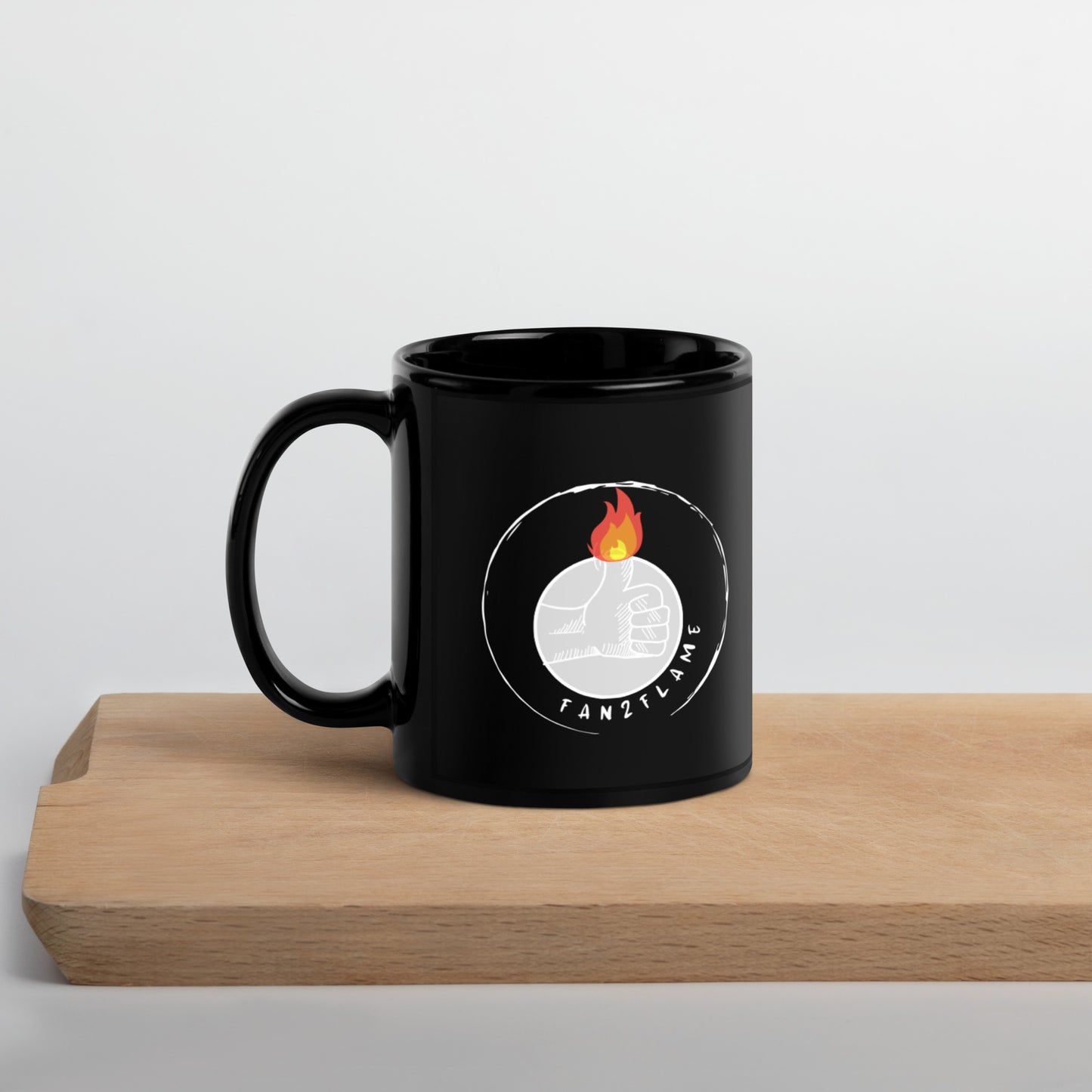 Fan2flame - Black Glossy Mug