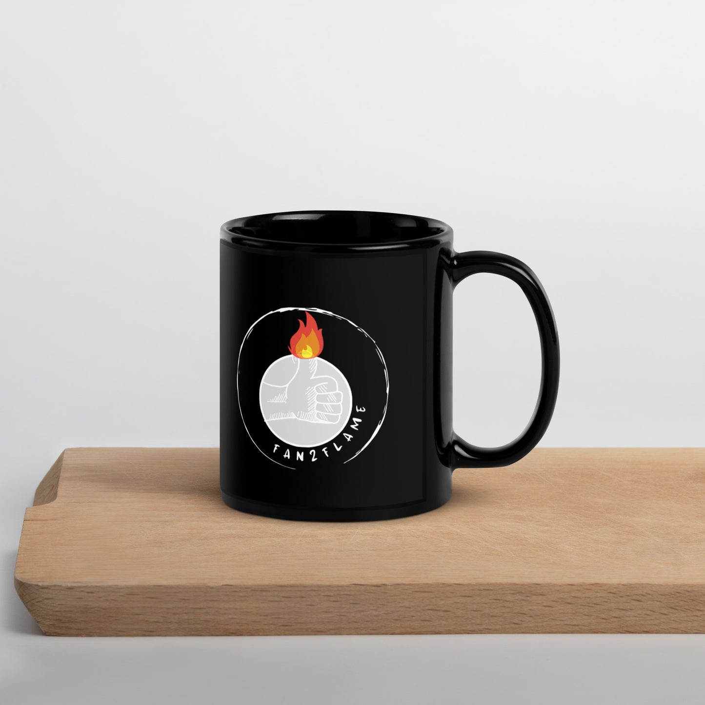 Fan2flame - Black Glossy Mug