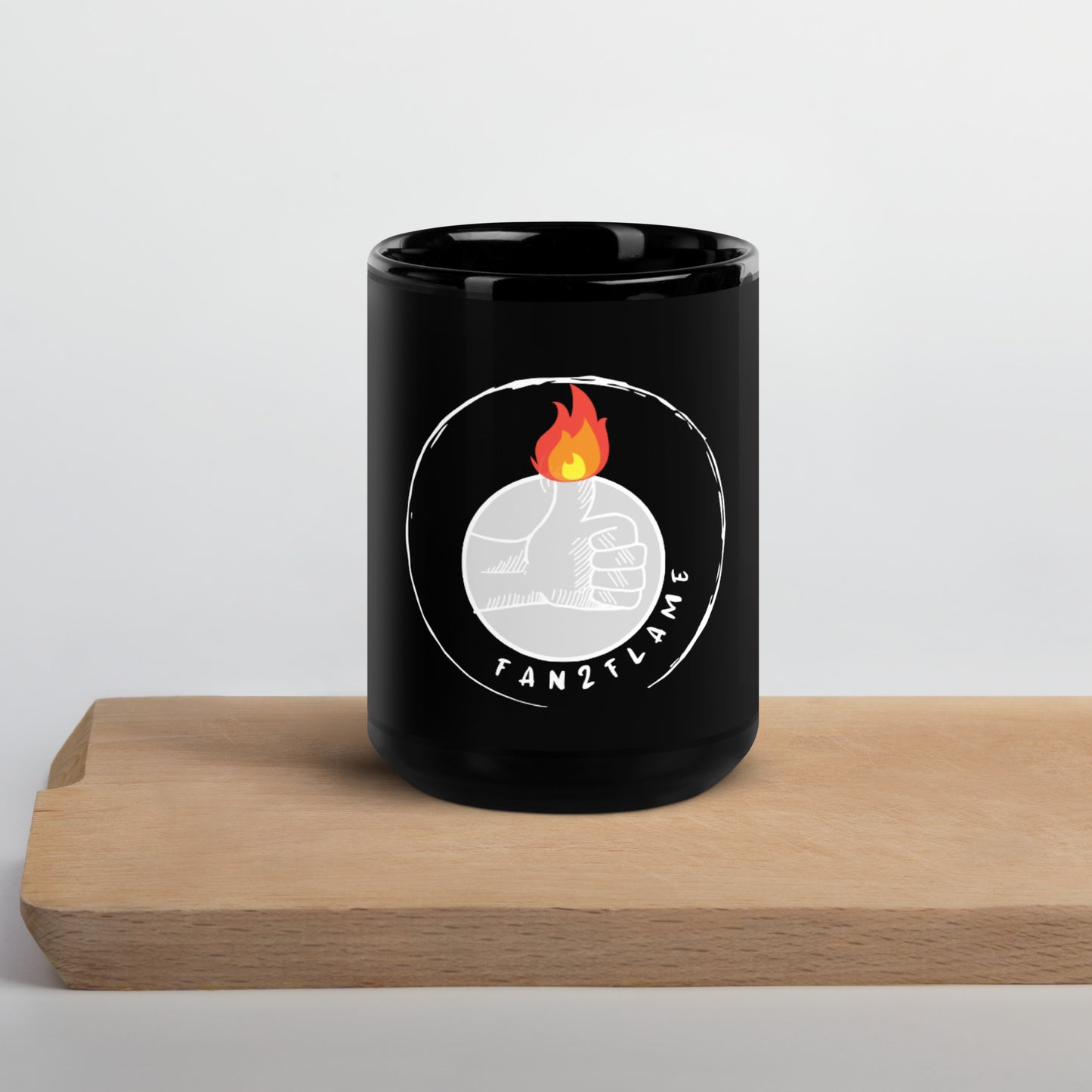 Fan2flame - Black Glossy Mug