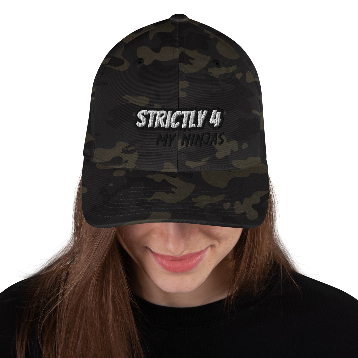 Strictly 4 My Ninjas Embroidered - FlexFit Cap