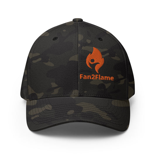 Fan2Flame Active Fire Embroidered Flex Fit Hat