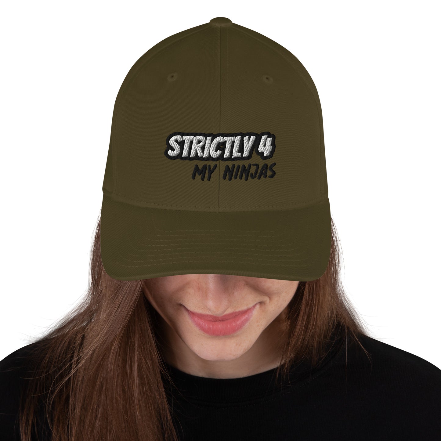 Strictly 4 My Ninjas Embroidered - FlexFit Cap